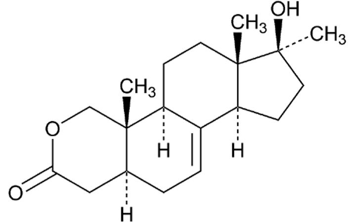 a picture of the molecular structure of Anavar
